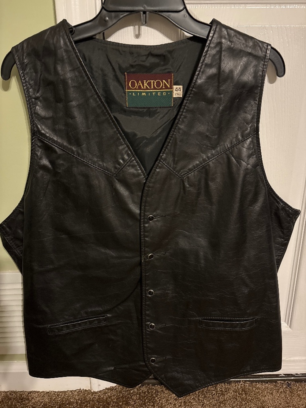 Oakton Limited Men’s 44 X-Tall Leather vest